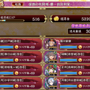 他の二つは異伝江戸でかなり楽にクリアできたけどここは強いトークン使い持ってなかったからか飛びぬけてきつかった。家康も使っちゃったし