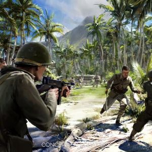 EA PLAYで公開されたチャプター5の画像。右をよーく見ると紙装甲で有名なチハたんらしき姿が…！そういえば、BF1943のチハって米軍のシャーマンとほぼ互角の性能だったよね（笑）