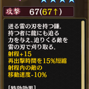 将星兜娘パック【[[上杉謙信]]】に付いてくる鎌