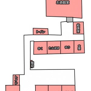 湖西ケモノ幼稚園の配置図作ったよ。
1F