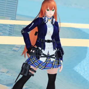 コンバットジャケットが制服系に合うと思います。別キャラでも[[一枚>http://mmoloda.com/pso2/image.php?id=128515]]。