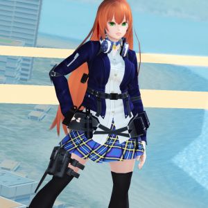 コンバットジャケットが制服系に合うと思います。別キャラでも[[一枚>http://mmoloda.com/pso2/image.php?id=128515]]。