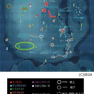 マップ クヴァリス 鉱石