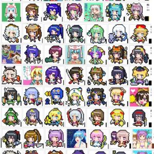 ドット絵が100超えた。よかったら見てってつかーさい。まだ半分も行ってないし、クマモンとかどーすりゃええんや。