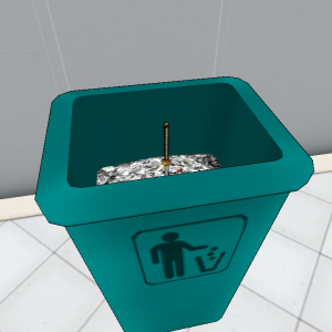 Katana in the Trash Can