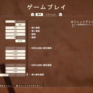 設定ゲームプレイ基本２