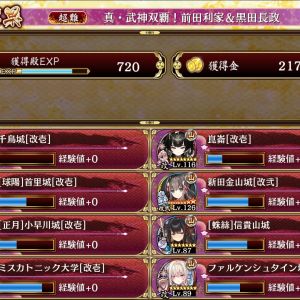 全戦功抜き。千鳥城が最後のピースでした