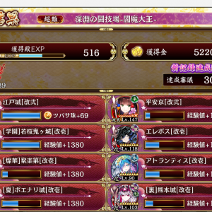 私にはこんな強キャラ編成でもすごく大変でした。羅紗を使ったり武器を変更したり、特に月輪の双槍で暗闇防止出来るのがの何より重要でした。