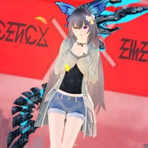 久々にデフォ私服で