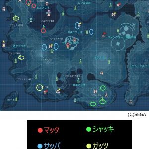 マップ エアリオ 果物