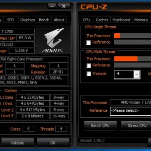 Ryzen3@4.15GHz 4C4T（Ryzen7でコア制限を掛けました）