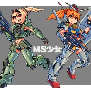 そーいうけどガンダムのMS戦やってる脇で女の子いていいの？