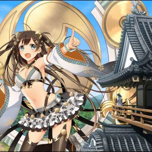 サイズ感なら所領で殿が城娘を見上げてる絵が一番あると思う。あれと比べたらこのスチル2枚は巨大化だいぶ手加減してる