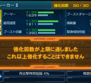 ありすぎて泣きたい・・・再出撃短縮4％　戦闘復帰強化13％