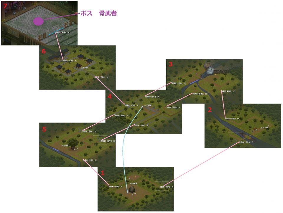 現在のマップのSSを撮って、全体マップ作成してきますた。
宝箱の表示がないのと、隠し採掘ポイント（一部採掘済み）が表示されてるので参考にする方はご注意を。