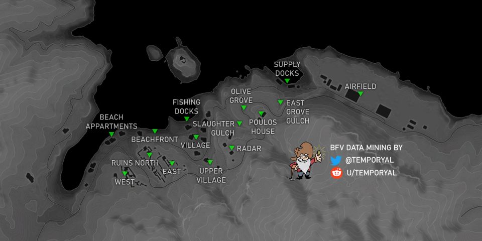 海外解析ニキのマップデータ、飛行場マップだが…
