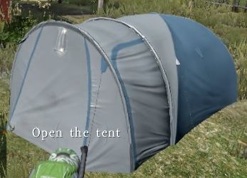 テント　展開