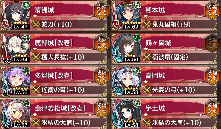 正義の味方 ~陸奥（陸中）~ 編成 【委任解放】