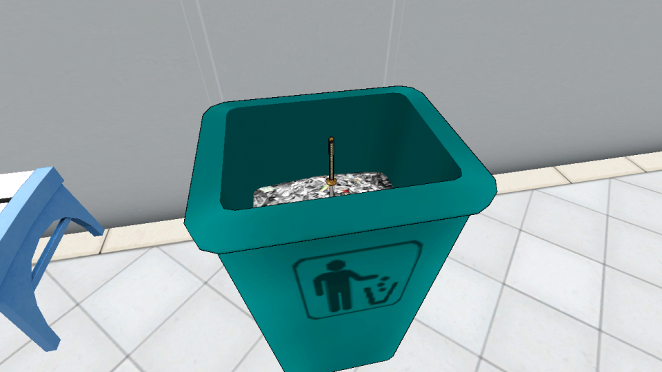 Katana in the Trash Can