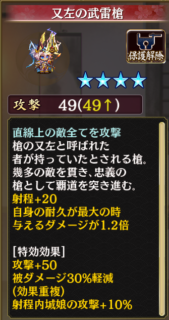 [[［覇］前田利家]]セットに付いてくる槍
