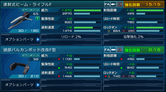 内蔵バルカンってもう調整する気ねーのかな。画像はたしか実装時同じ威力だった武器。