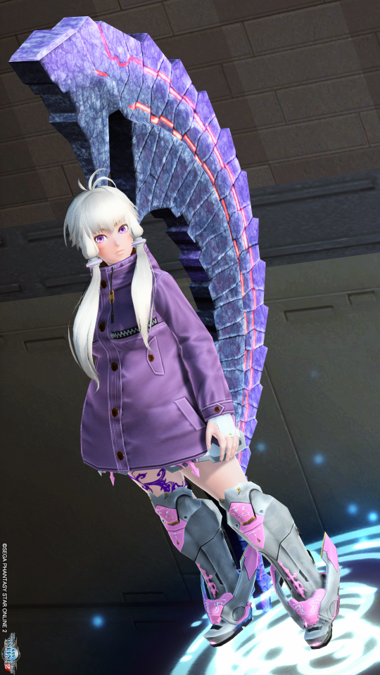 アルミュールヘアーでも使ったけど、ブルゾンOu＋ヘリオスBaで脚で戦う感じに[[■>http://mmoloda.com/pso2/image.php?id=115673]]　↓ゆかりヘアーを使って色違いverも（脚と言いつつエルダーのが色合い良いのでしょってみた。