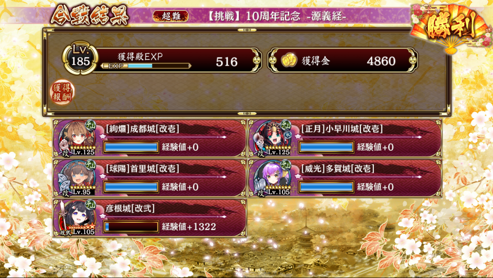 壁と火力は全部絢爛成都とマオマオで足りました