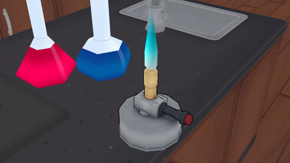 Portable Bunsen Burner ON