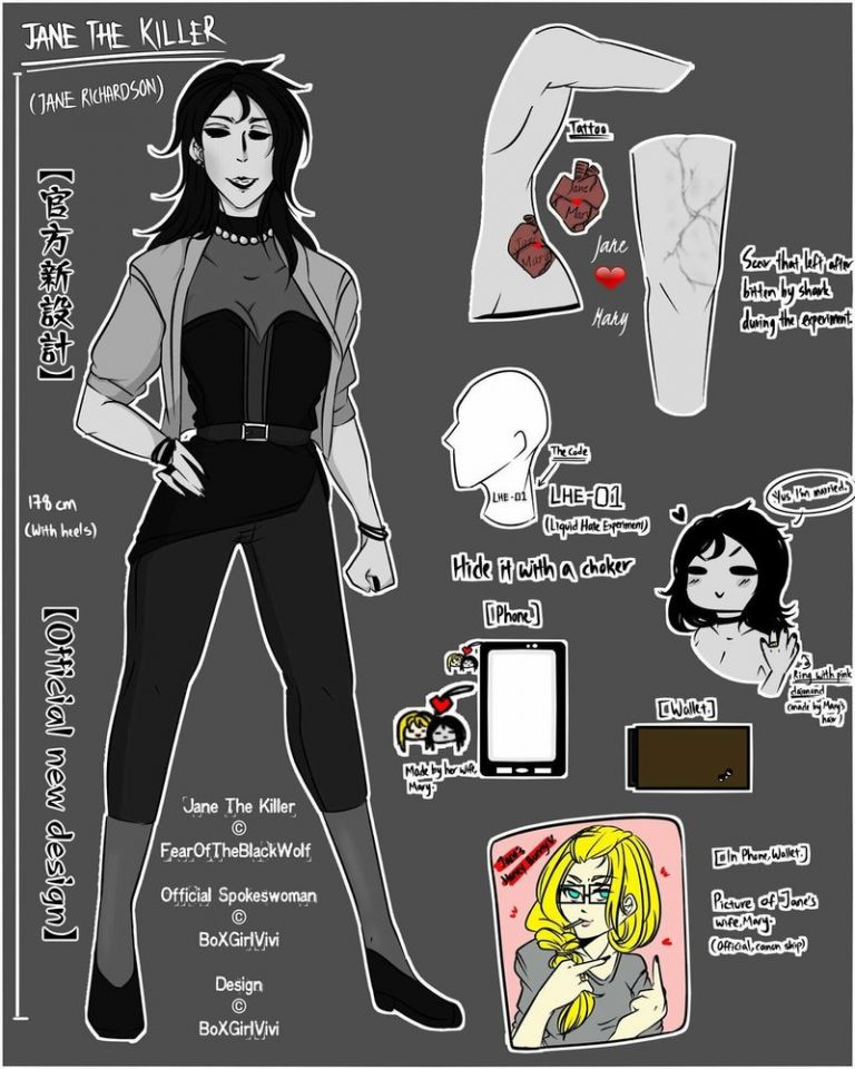 Jane new reference sheet