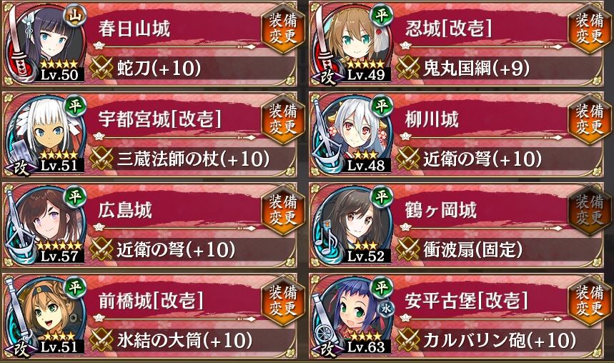堅固なる異邦の守護者 -絶- 編成【難・全蔵無大破】