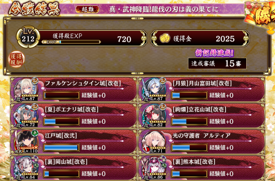 ずっと殿が顔面受けしてた…。気生産は正義！