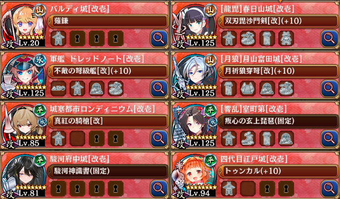 源義経・超難　メンバー＆装備