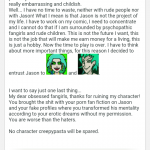 jasonの作者さんだと思われるコメント１