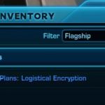 Flagship PlanのFlagmentはMaterials Inventoryに格納されます。
生産しないかたは、Logistical EncryptionをGuild Bankに寄付願います。