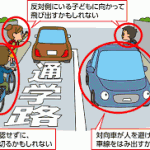 危険予測ホント大事。何年も事故無しで車乗ってると危機感が薄れて忘れがちだけどチャリのったおっさんおばさんは本当うしろみないからな。車きてんのに平気で道路飛び出す