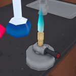 Portable Bunsen Burner ON