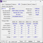 CPU-Zのメモリ情報（W4U2666PS-8GC19）